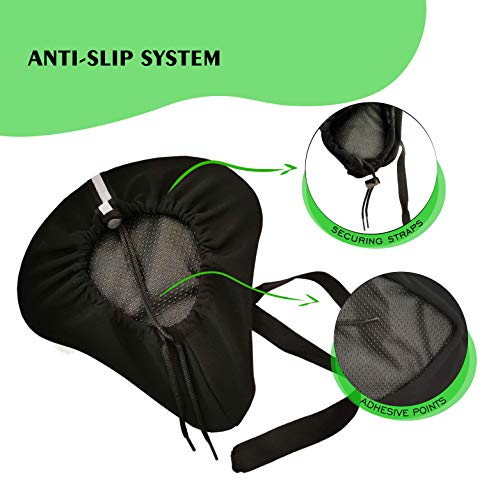 image for TCheung Child Bike Seat Cushion Cover - Extra Soft Gel Bicycle Seat- w