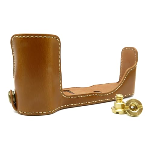 �y�m�[�u�����h�z ���� �P�[�X �Œ�l�W 2�{ �E OLYMPUS�Ƃ̌݊������� �y���p E-P7 EP7 �ɓK�� �~���[���X ��� �ꕔ �J�� �ی� �W���P�b�g �J�o�[ (���C�g�u���E��) [���s�A���i]