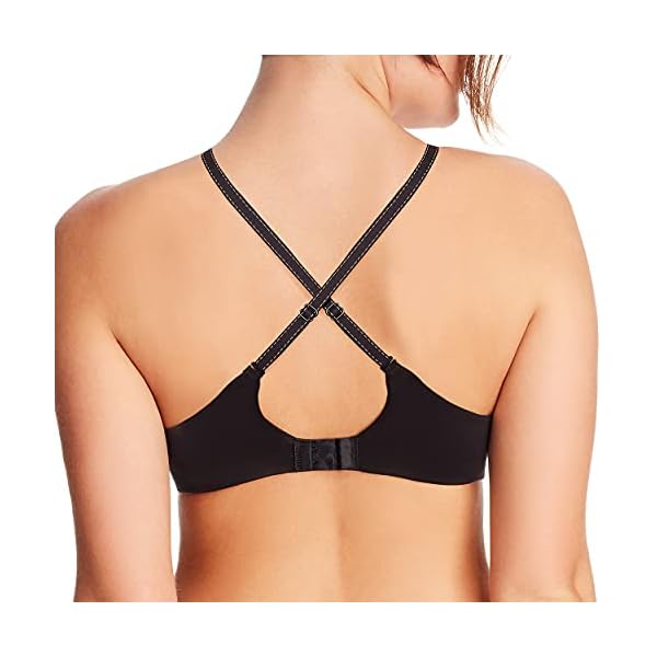 Maidenform Women's Comfort Devotion Embellished Bra, Black/Body Beige,36C