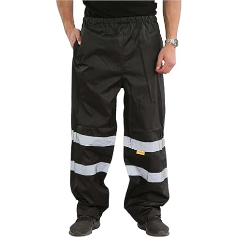 Shelikes Hi Vis Waterproof Rain Over Trousers Cover