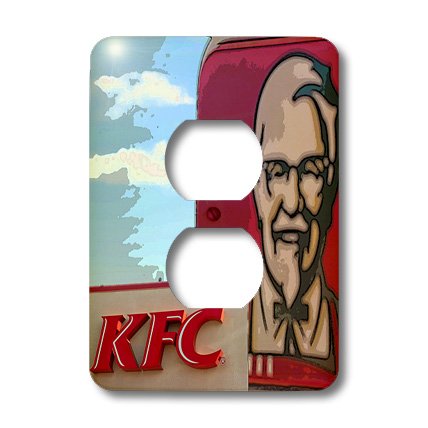 Panneau KFC pour cacher vos prises murales ternes avec le style 3dRose lsp_59525_6
