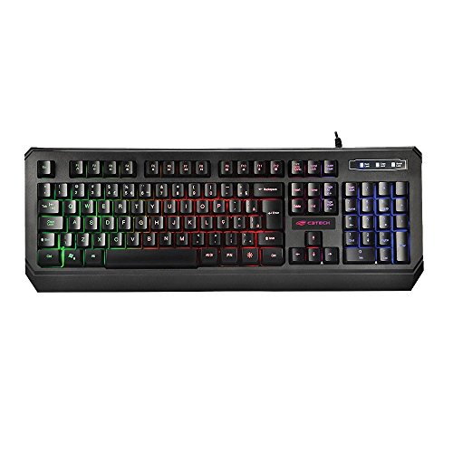 Teclado C3 Tech Gamer com Iluminação Preto Kg-50bk glide