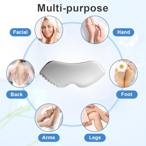 Image of Stainless Steel Gua Sha Scraping Massage Tool for Soft Tissue Mobilization Muscle Scraper 1 Pcs