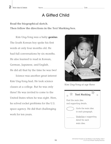 Informational Passages for Text Marking & Close Reading: Grade 2: 20 Reproducible Passages With Text-Marking Activities That Guide Students to Read Strategically for Deep Comprehension - Image 11