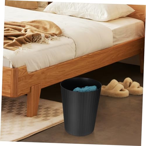 Caneca de Basura Rectangular de Plástico Negro miniatura 4