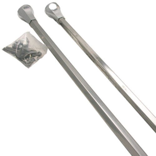LASCO 03-5455 Trim Flange Wall hung Lavatory Legs with Adjustable Base, Chrome Plated