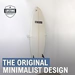 StoreYourBoard Floating Surfboard Wall Mount, Clear Acrylic Surf Board Display, Indoor Surfboard Wall Decor, Vertical Surfboard Rack for Shortboards, Fish Boards, and Funboards, Holds 50 lbs - Image 2