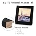Golden State Art, Set of 3, 4x4 Picture Frames, Smartphone Instagram Frame Collection, Square Wood Frames with Tempered Glass, Black