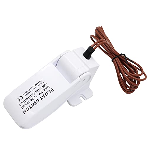 AIRTAK Automatic Bilge Pump Floating Switch, DC 12V 24V, Floating Switch Bilge Switch Flow Sensor for Automatic Electric Water Pump - Thumbnail 7