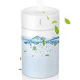 加湿器 小型 卓上【車載・卓上濡れない】USB給電 超微細ミスト 軽量 持ち運び便利 260ML大容量 省エネ 超音波式 連続/間欠モード 自動停止機能 静音設計 7色LEDライト 消灯可 40ml/h加湿量 上から給水 乾燥対策 花粉対策 保湿 寝室/オフィス/旅行用 プレゼント 日本語取扱説明書付き