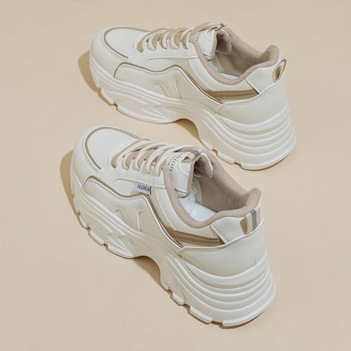 NCNDB Women's Fashion Super Chunky Sport Sneakers Lace Ups Trainers Running Shoes for Girls2