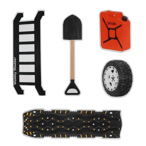 PAIYUE Off Road Accessories,Car Accessories Magnetic Gears,Automotive Magnets,Wobbly Wadder Magnetic Little Ladder 5-in-1 Kit for Offroad Fans,Suitable for All Sedans,Cars,Trucks,SUVs,RVs (B)