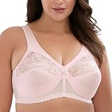 Glamorise Damen Original MagicLift-stütz-BH Ohne Bügel #1000 Full Coverage Bra, Rosa, 115C