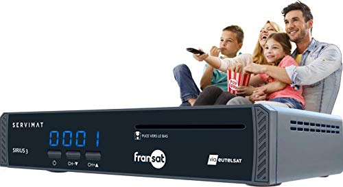 RÉCEPTEUR Satellite ENREGISTREUR Sirius 3 HD FRANSAT sans Carte