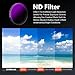 AMAZEAR ND Filters Kit for DJI OSMO Action 6 Accessories (3 Pack), Action6 ND16 ND64 ND256 Optical Glass Pro Lens Filters with Multi Coating for Cinematic Motion Blur and Light Reduction