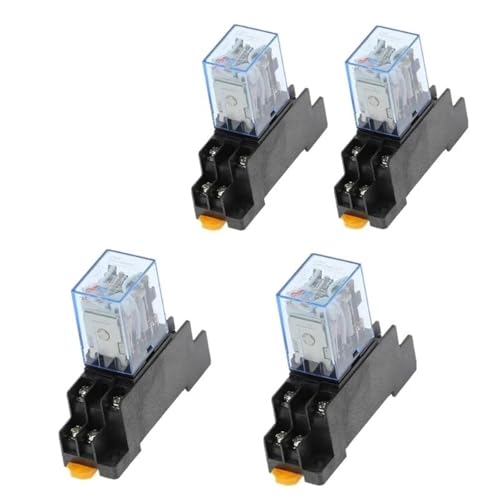 Relais DPDT AC 220V MY2NJ avec base de prise pour circuit électrique domestique