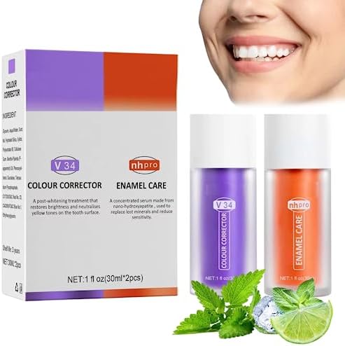2pcs Purple Toothpaste for Teeth Whitening,Purple Tooth Whitening Gel Stain Removal Toothpaste for Sensitivity Relief and Enamel Repair, Teeth Cleansing Toothpaste Fights Bad Breath