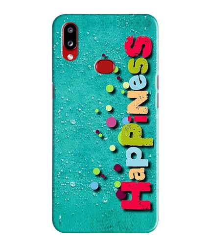 Image of Happiness Happy Printed Hard Back Case Cover Compatible for Samsung Galaxy A10S / Samsung Galaxy M01S (Multicolor) - D1670