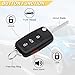 Vurkcy Key Fob Replacement for 2011-2016 VW Tiguan Golf CC Eos GTI Jetta Touareg/12-16 Passat Beetle Car Keyless Entry Remote Control, NBG010180T, 4 Buttons