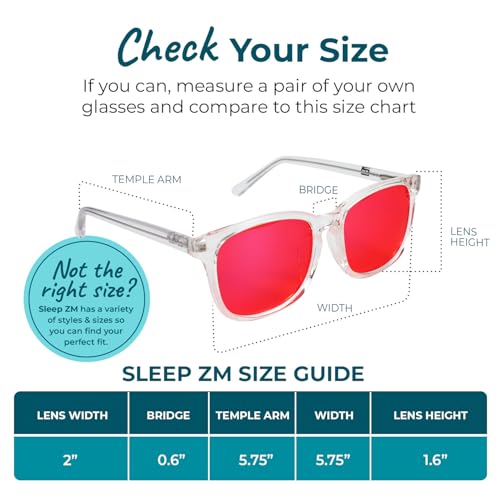 Image of Sleep ZM Blue Light Blocking & Light Sensitivity Glasses - 14 Lens Types for Comfort, Relaxation, Sleep & Relief