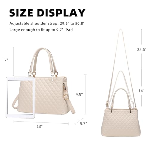 Image of Women's Purses Medium Top Handle Shoulder Hobo Tote Leather Handbag