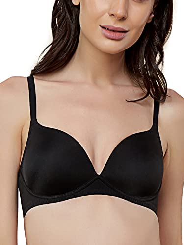 Image of Triumph T-Shirt Bra for Women Padded Non Wired Everyday Bra Invisible Wireless Seamless Lingerie Soft Moulded PU Cup Support Comfortable Smooth Microfiber T-Shirt Bra Pack of 1
