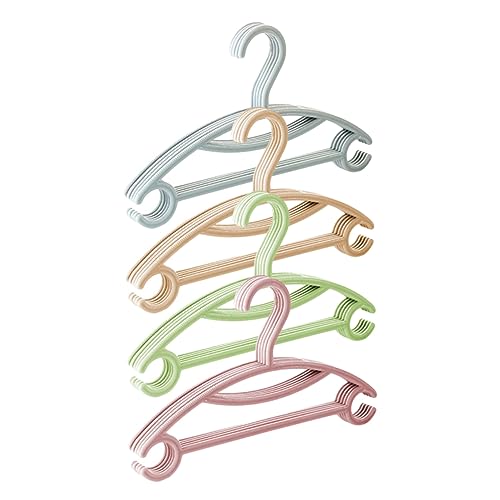 Levemolo 20pcs Children Hanger Trouser Hangers Clothes Miniature Jars for Dollhouse Wire Hangers Clothing Rack Hangers for Skirts Pants Hangers Hanger Non-Slip Pp