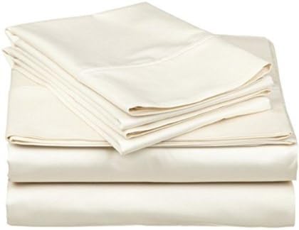 Full Sleeper Sofa Bed Sheet Set,Ivory Solid in 100% Egyptian Cotton-900 Thread Count