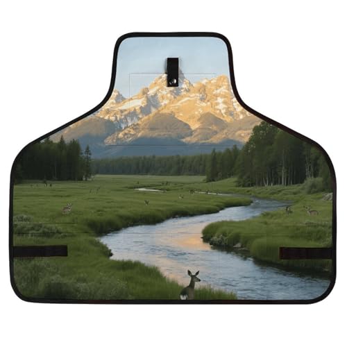 Delantal de trabajo con 8 bolsillos color negro miniatura 1