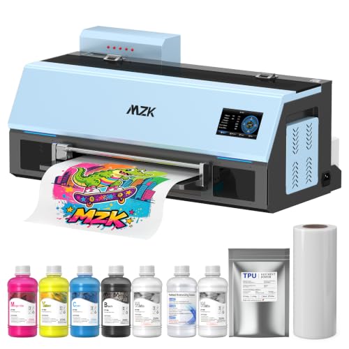 Image of MZK A3 Pro F1080 DTF Printer(XP600 Gen2),Automatic Time Cleaning Maintain printhead+Ink Anti-Clog Design,2X Faster,13+ inch DTF Film,5 inch LED Touch Screen,Dual Ink Level Alert,Film Cutter,2 Years Gift Ink