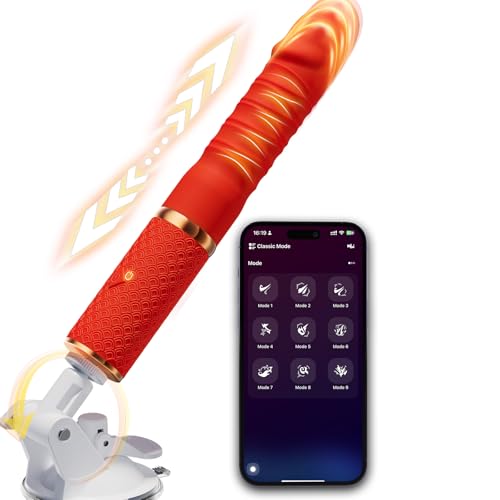 Maschinen & Geräte Dildo mit 9 Stoßfunktion für Frauen Vibrator Sex Spielzeug für Paare Sex Spielzeug für die Frau Männer, Vibratorensets für Frauen Männer Dildos Sexmaschine Maschinen Geräte mit APP