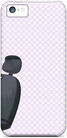 Rugged Skin Case Cover For Iphone 5c- Eco-friendly Packaging(hatsune Miku Skirts Socks Headphones Girl Twintails)