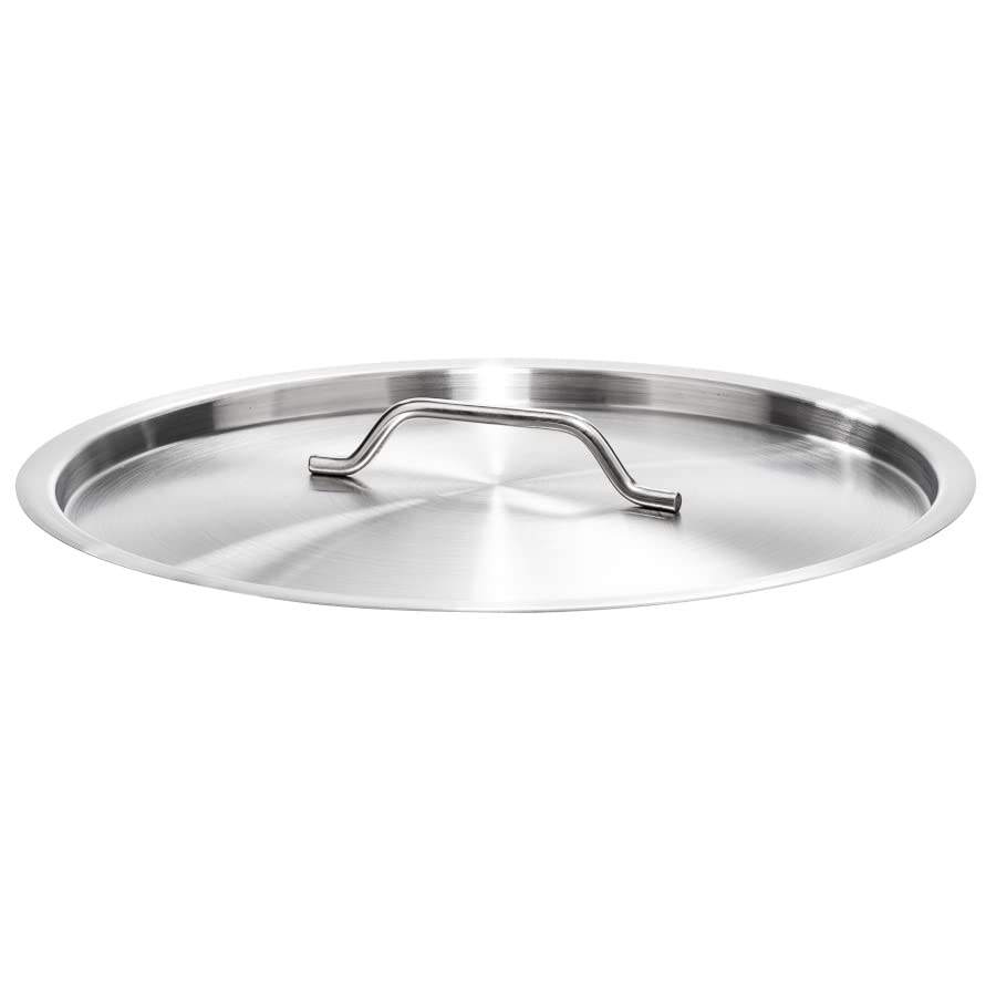 Forgast Tapa de acero inoxidable | con Mango | Diámetro ⌀ 45 cm | Tapa de olla | Tapa de cacerola | Tapa Universal | para Cazuela | Aptas para el lavavajillas