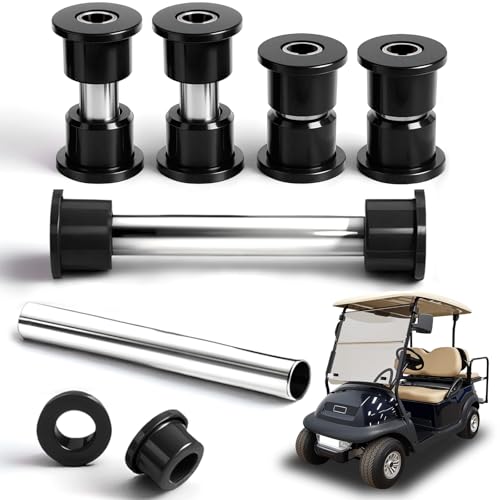 LEAPGOMAX Club Car Precedent Front Bushing Kit Golf Cart Front Lower Leaf Spring & Upper A-Arm Polyurethane Bushings and Seamless Sleeves for 2004-Up Club Car Precedent 2017-Up Tempo & Onward