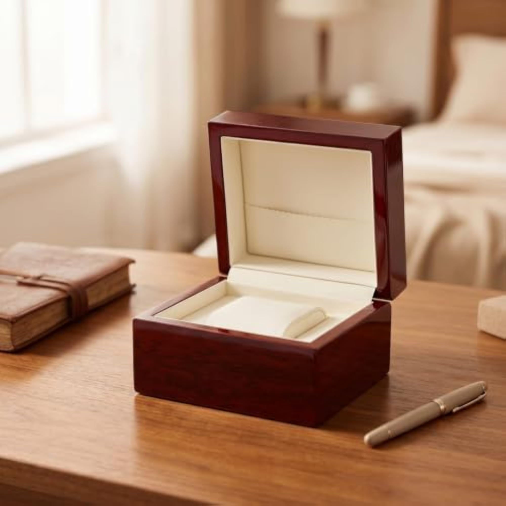 Lacquered Wooden Watch Display Box for Men