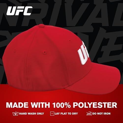 Image of Concept One Unisex Adult UFC Baseball Hat, 6 Panel Adult Flex Fit Active Sport Cap with Curved Brim