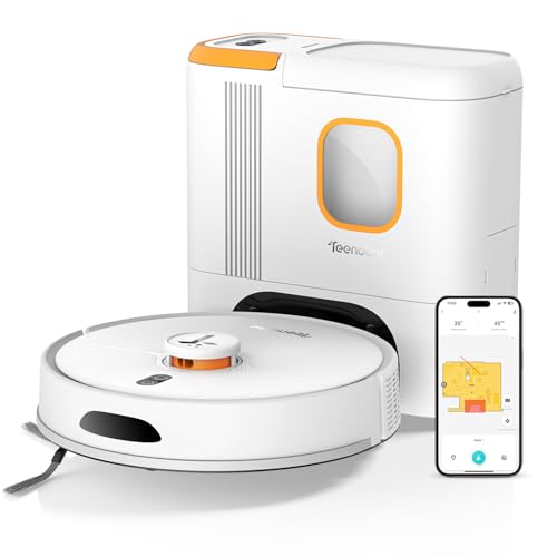 Teendow D20S Max+ Roboterstaubsauger mit Wischfunktion, 8000Pa & LiDAR, All-in-One Selbstreinigungs-Dock...