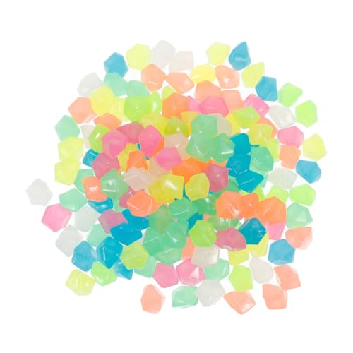 Milisten 1 菱形発光石 aquarium ca c?nh アクエリアス 魚 水族館の砂利 踏み台 装飾 植物 暗闇で光る岩 ルミナスレジンストーン 水族館の岩が飾る 樹脂 Colorful