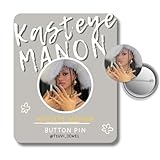 KATSEYE Button Pin Badge (1.5" Diameter) K-Pop Merch Store, Fans Eyekons Manon, Lara, Megan, Sophia, Daniela, Yoonchae (M1)