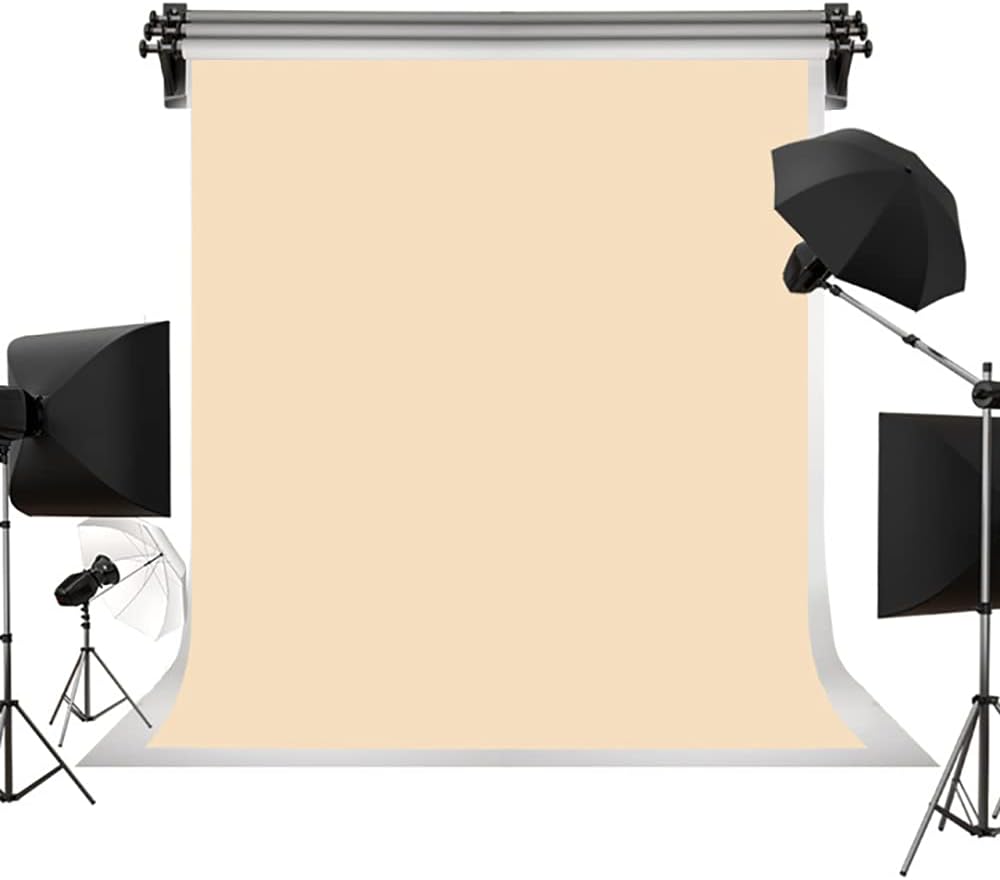 Kate10ft x 12ft Solid Beige Microfiber Backdrop for Portrait Photography, Children, Wedding, Birthday Party, Business