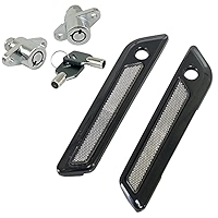 Saddlebag Hinge Latch Covers Fit For Harley Touring Road King Street Glide 14-24