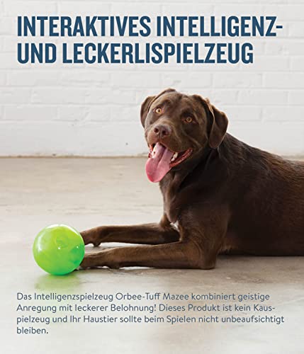 Planet Dog Orbee-Tuff Mazee - Intelligenzspielzeug für Hunde - interaktiver Snackball - Grün