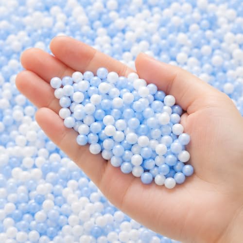 Image of Wanna Party Blue Foam Balls Pack, Pastel Mini Foam Beads for Pinata Fillers, Goodie Bag Fillers, Slime Making, Art & Craft Projects, Gift Packing and Party Activities