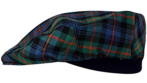 Casquette plate anti-serrement à bande élastique et motif tartan Murray écossais