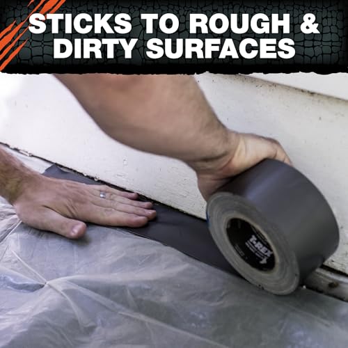 Image of T-REX Tape Extra-Wide Duct Tape with UV Resistant & Waterproof Backing for Ferociously Strong Repairs, 2.83 inch x 25 yd, Gunmetal Gray, 1 Roll
