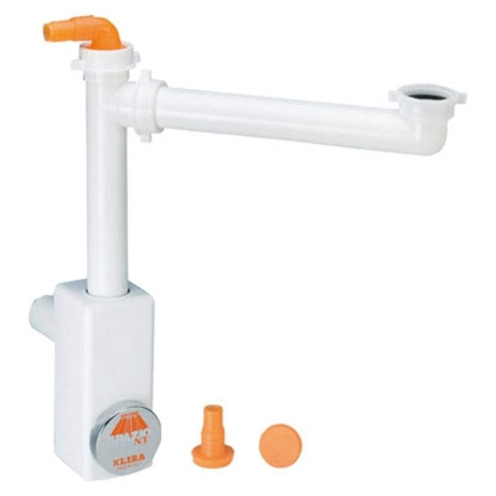 Inspectable Space Saving Siphon for Sink 1 Way NT Lira 1 Inch 1/2, White