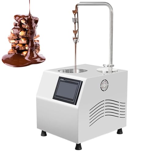 GESAIDES Countertop Chocolate Tempering Machine, Chocolate Fountain Machine, Strawberry Chocolate Coating Machine, Chocolate Dispenser, Chocolate Melting Machine,5.5L