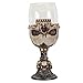 SUMMIT COLLECTION Underworld Upside Down Ossuary Skull Wine Goblet Glass Stemware Sacrificial Ceremonial Skull Wine Chalice Goblet 7 Fl Oz Drinkware