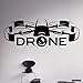 Produktbild Hjcmhjc Hohe Qualität Air Drone Spy Wall Vinyl Aufkleber Quad Copter Aufkleber Flugzeug Home Art Decor Interior Abnehmbare Kinderzimmer Design Size120 * 44Cm