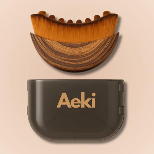 Aeki Lymphatic Contour Face Brush - Reduces Puffiness & Restores Definition Aeki Lymphatic Face Brush 100% Gentle & Soft on Skin | Naturally Sculpted Look Aekii Facial Brush (1 Set)